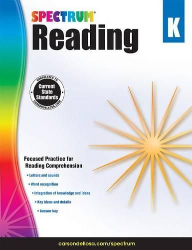 Cover image for Spectrum Reading Workbook, Grade K