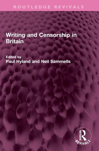 Cover image for Writing and Censorship in Britain