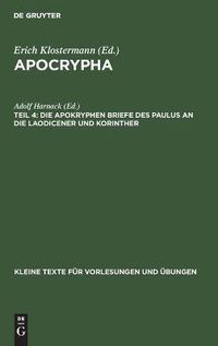 Cover image for Die Apokryphen Briefe Des Paulus an Die Laodicener Und Korinther