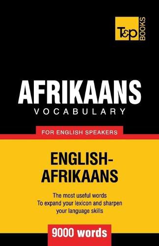 Cover image for Afrikaans vocabulary for English speakers - 9000 words