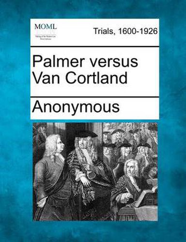 Cover image for Palmer Versus Van Cortland