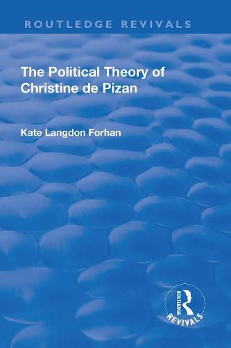 Cover image for The Political Theory of Christine De Pizan