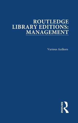 Cover image for Routledge Library Editions: Management