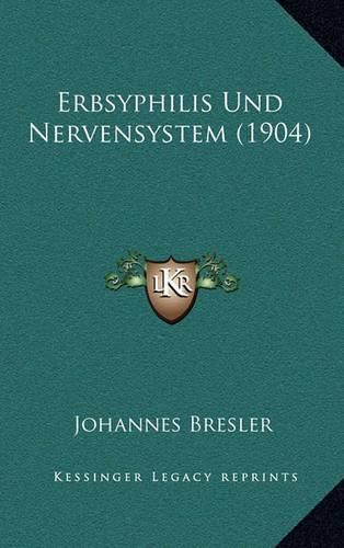 Cover image for Erbsyphilis Und Nervensystem (1904)