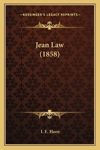 Cover image for Jean Law (1858)