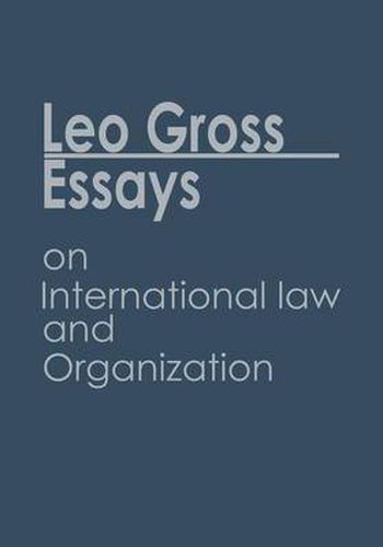 Cover image for Essays on International Law and Organization: Volume I/II