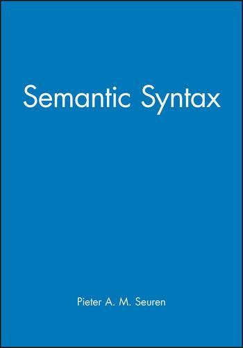 Cover image for Semantic Syntax