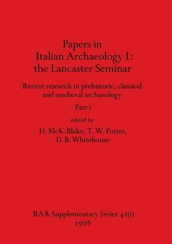 Cover image for Papers in Italian Archaeology I