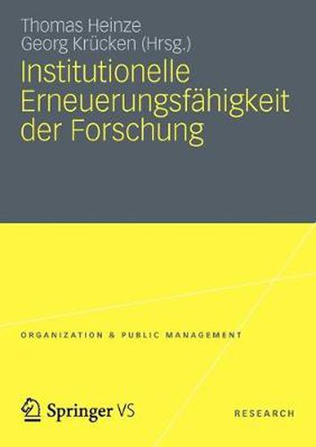 Cover image for Institutionelle Erneuerungsfahigkeit der Forschung