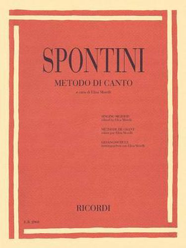 Gaspare Spontini: Metodo Di Canto