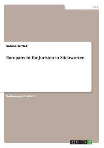 Cover image for Europarecht Fur Juristen in Stichworten