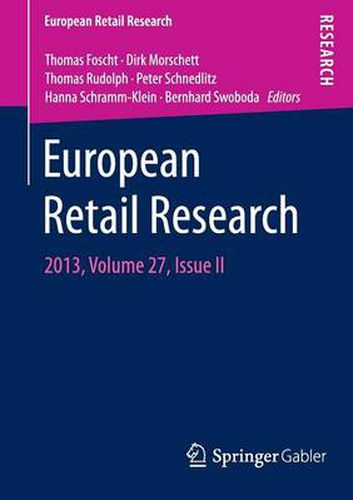 European Retail Research: 2013, Volume 27, Issue II