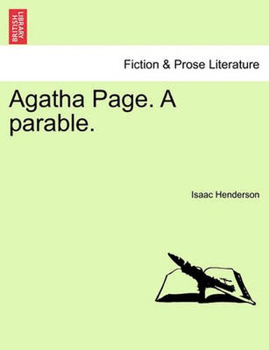 Cover image for Agatha Page. a Parable.