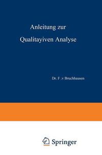 Cover image for Anleitung Zur Qualitativen Analyse