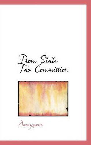 Cover image for From State Tax Commission