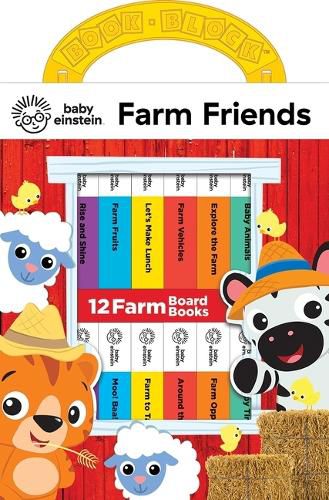 Cover image for Baby Einstein Farm Friends 12 Board Books My First Library