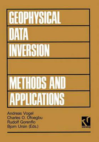 Cover image for Geophysical Data Inversion : Methods and Appl