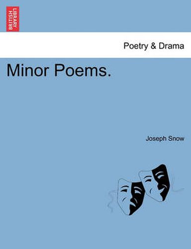 Cover image for Minor Poems.