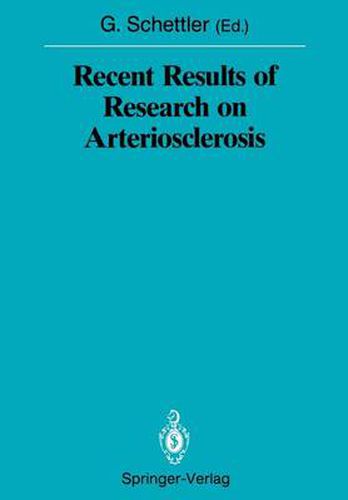 Cover image for Recent Results of Research on Arteriosclerosis