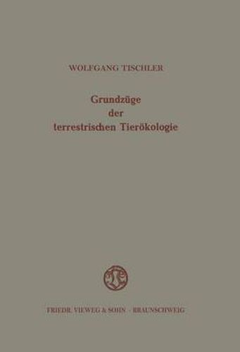Cover image for Grundzuge Der Terrestrischen Tieroekologie