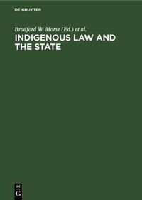 Cover image for Indigenous law and the state