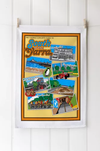 Cover image for South of the Yarra Tea Towel