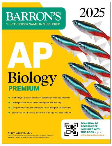 Cover image for AP Biology Premium, 2025: Prep Book with 6 Practice Tests + Comprehensive Review + Online Practice