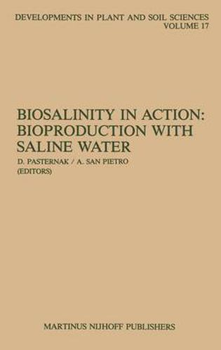 Cover image for Biosalinity in Action: Bioproduction with Saline Water
