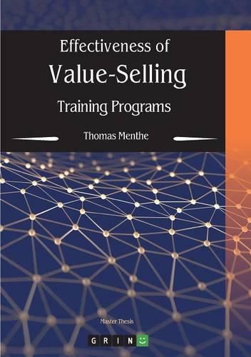 Cover image for Effectiveness of Value-Selling Training Programs