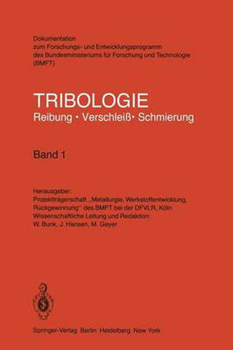 Cover image for Tribologie Reibung * Verschleiss * Schmierung