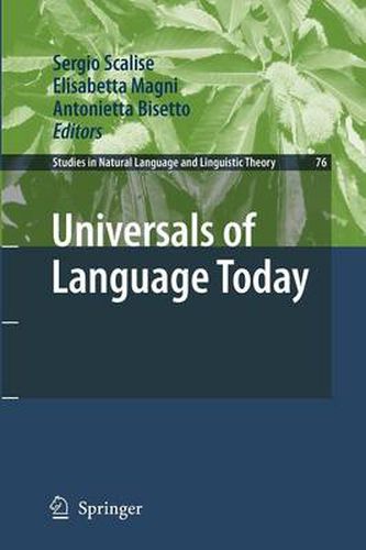 Cover image for Universals of Language Today