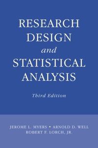 Cover image for Research Design and Statistical Analysis: Third Edition