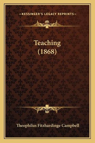 Cover image for Teaching (1868)