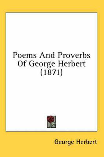 Cover image for Poems and Proverbs of George Herbert (1871)