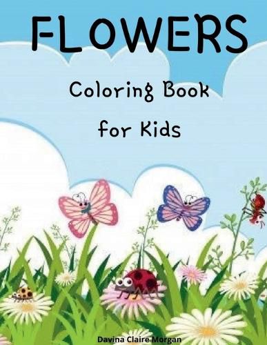 Cover image for Flowers Coloring Book for Kids