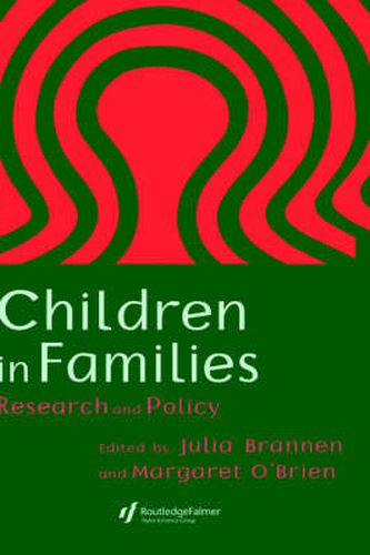 Cover image for Children In Families: Research And Policy