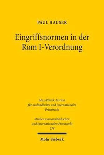 Cover image for Eingriffsnormen in der Rom I-Verordnung