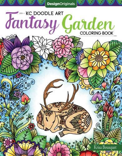 Cover image for KC Doodle Art Fantasy Garden Coloring Book
