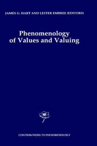 Cover image for Phenomenology of Values and Valuing