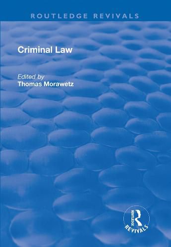 Cover image for Criminal Law