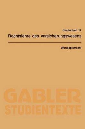 Cover image for Wertpapierrecht