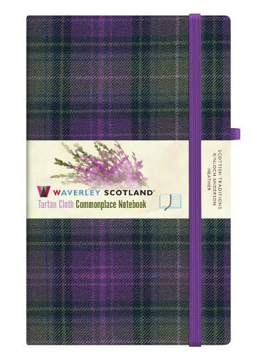 Cover image for Waverley Heather Large Tartan Notebook (plain/lined alternately.hardback, 210x130mm)
