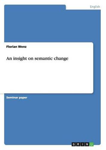 Cover image for An insight on semantic change