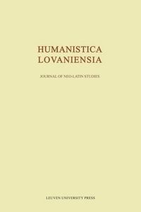 Cover image for Humanistica Lovaniensia: Journal of Neo-Latin Studies