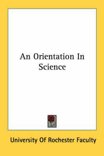 Cover image for An Orientation in Science