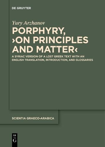 Porphyry, >On Principles and Matter<