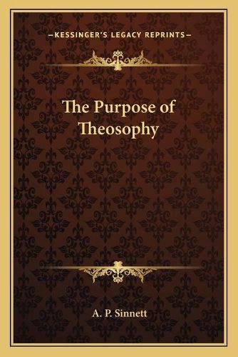 Cover image for The Purpose of Theosophy