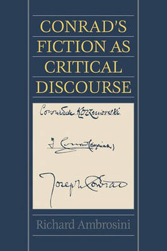 Cover image for Conrad's Fiction as Critical Discourse