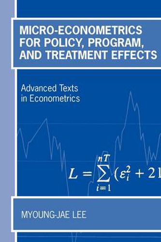 Cover image for Micro-Econometrics for Policy, Program and Treatment Effects