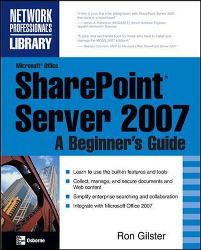 Cover image for Microsoft (R) Office SharePoint (R) Server 2007: A Beginner's Guide